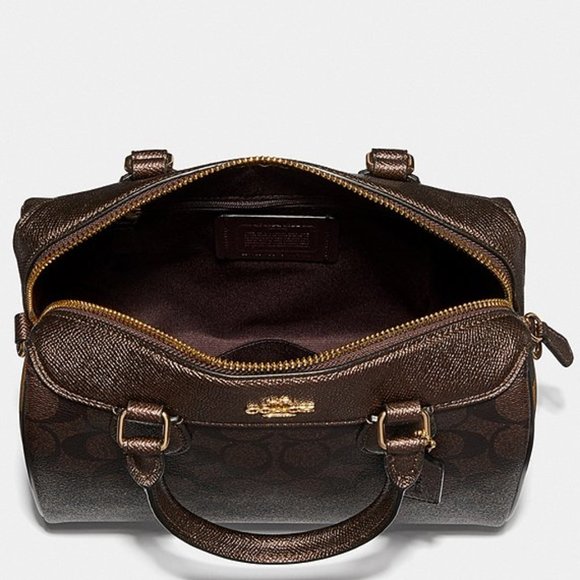 *SOLD*Coach Mini Bennett Signature Satchel - Picture 3 of 10